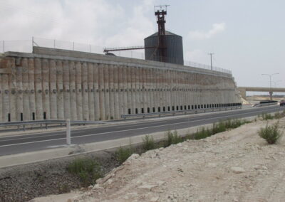PAPHOS HIGHWAY PILE WALL WITH ANCHORS
